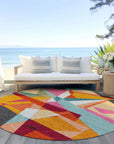 LOOMLAN Rugs Zexture Orange Washable Indoor-Outdoor Rug