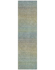 LOOMLAN Rugs Zeyna Blue Washable Indoor-Outdoor Rug