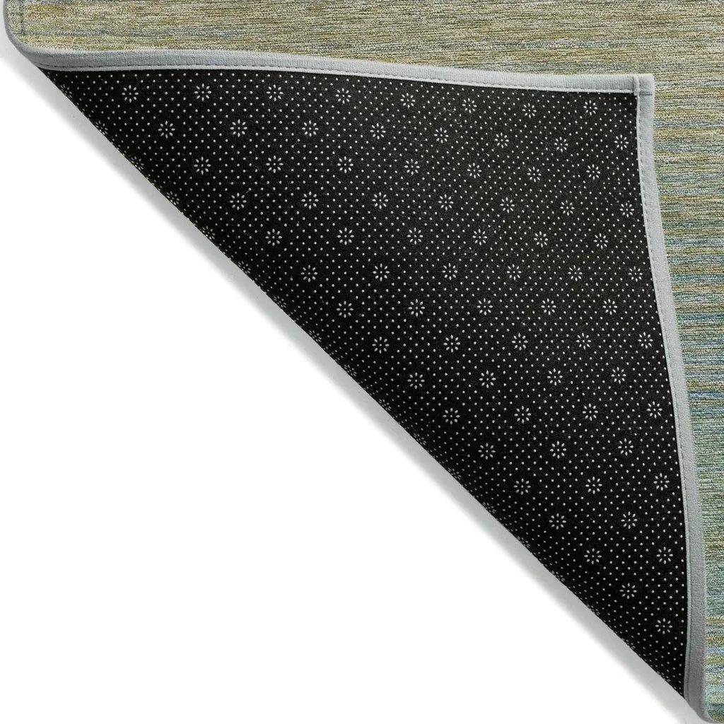 LOOMLAN Rugs Zeyna Blue Washable Indoor-Outdoor Rug