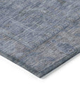 LOOMLAN Rugs Zia Blue Washable Indoor-Outdoor Rug