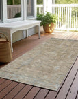 LOOMLAN Rugs Zia Brown Washable Indoor-Outdoor Rug