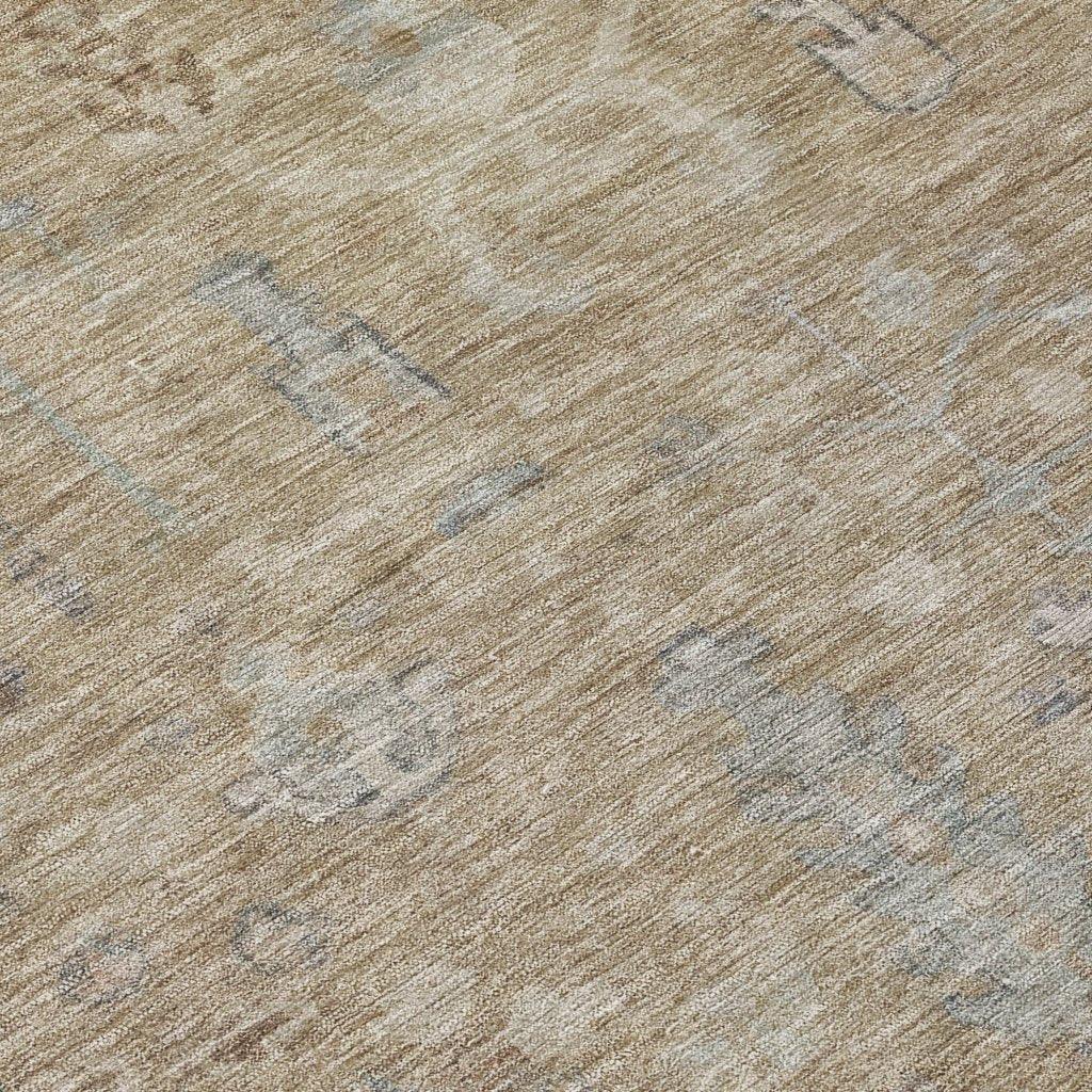 LOOMLAN Rugs Zia Brown Washable Indoor-Outdoor Rug