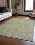 LOOMLAN Rugs Zia Green Washable Indoor-Outdoor Rug