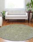 LOOMLAN Rugs Zia Green Washable Indoor-Outdoor Rug