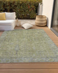 LOOMLAN Rugs Zia Green Washable Indoor-Outdoor Rug