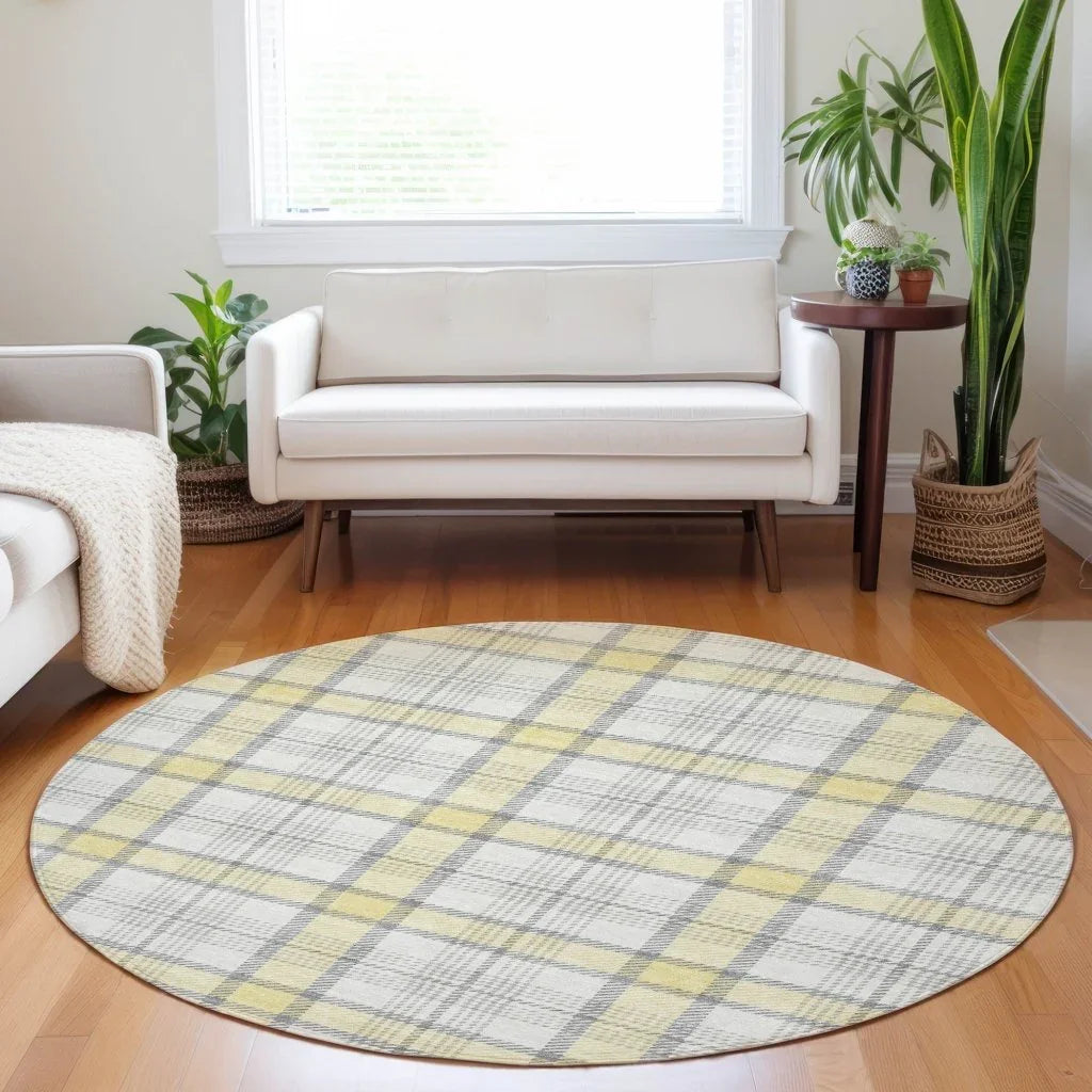 LOOMLAN Rugs Zinara Gold Washable Indoor-Outdoor Rug