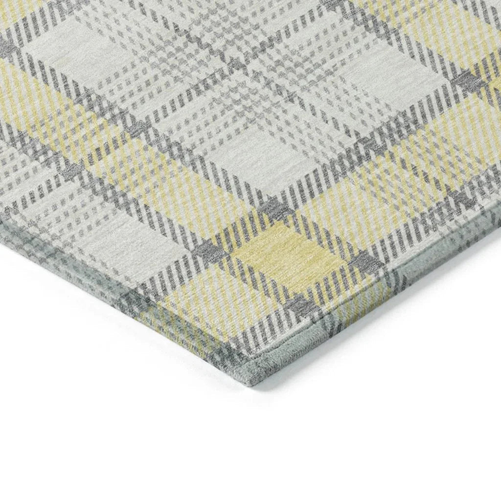 LOOMLAN Rugs Zinara Gold Washable Indoor-Outdoor Rug