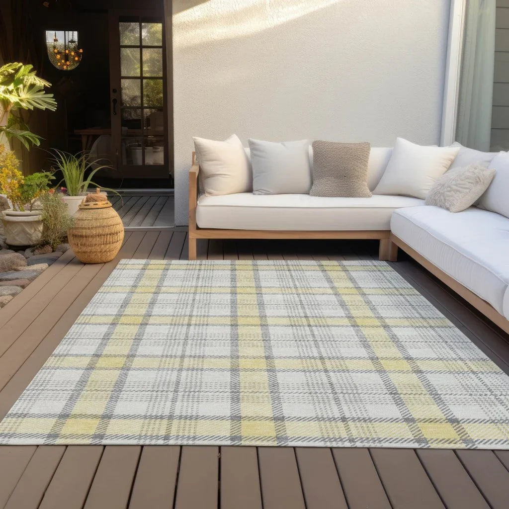 LOOMLAN Rugs Zinara Gold Washable Indoor-Outdoor Rug