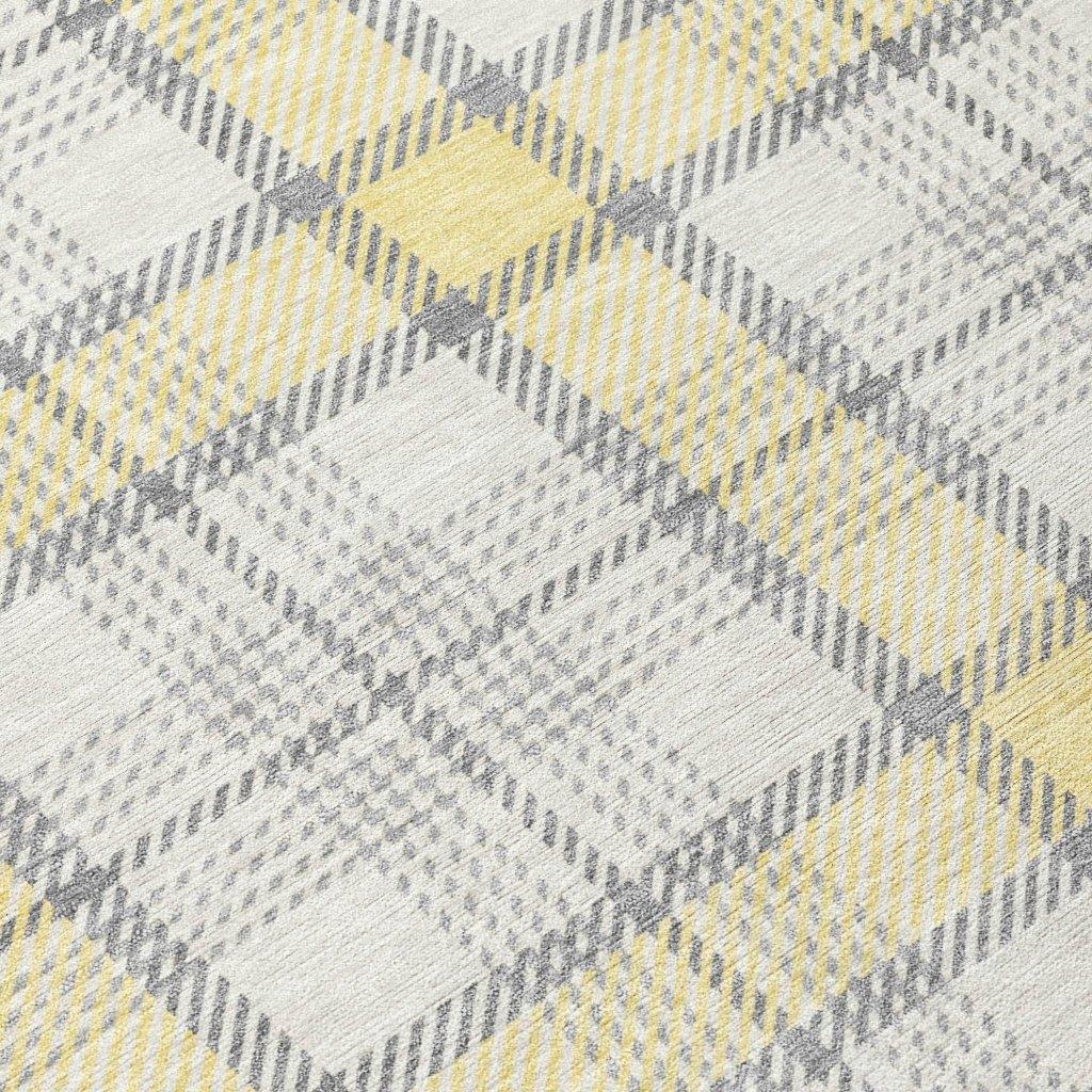 LOOMLAN Rugs Zinara Gold Washable Indoor-Outdoor Rug
