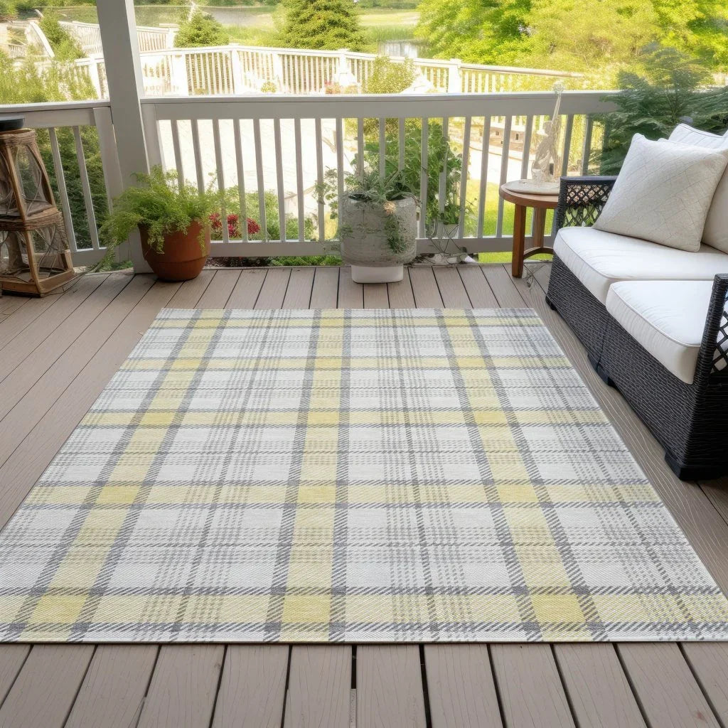 LOOMLAN Rugs Zinara Gold Washable Indoor-Outdoor Rug