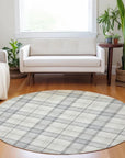 LOOMLAN Rugs Zinara Gray Washable Indoor-Outdoor Rug