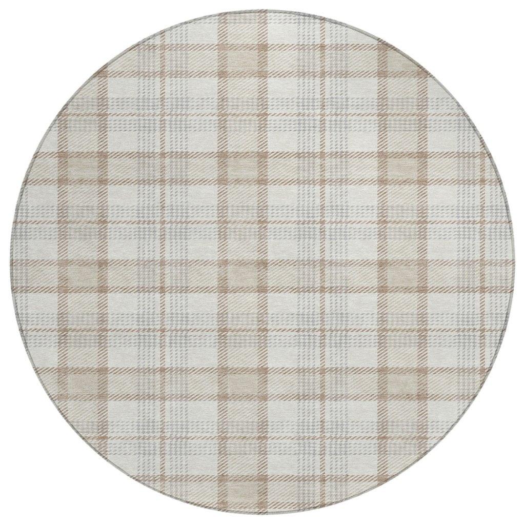 Zinara Ivory Washable Indoor - Outdoor Rug - LOOMLAN - LOOMLAN Rugs - Outdoor Rugs