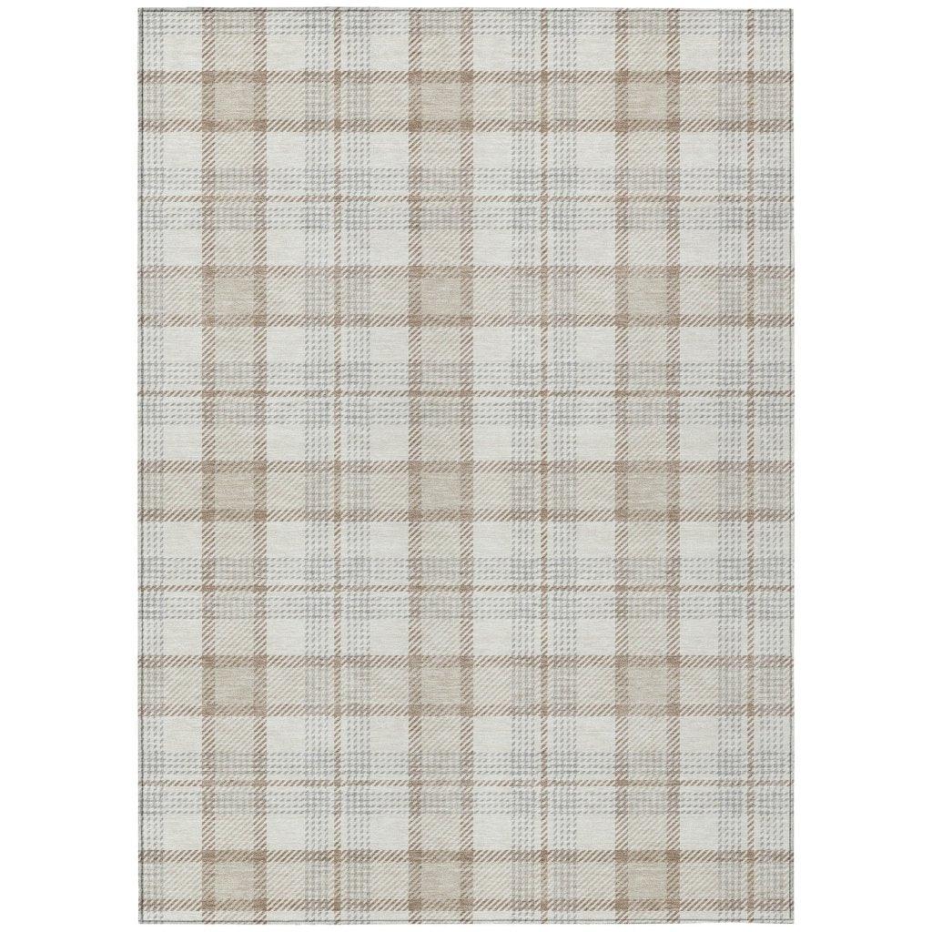 Zinara Ivory Washable Indoor - Outdoor Rug - LOOMLAN - LOOMLAN Rugs - Outdoor Rugs