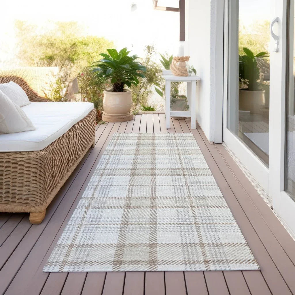 Zinara Ivory Washable Indoor - Outdoor Rug - LOOMLAN - LOOMLAN Rugs - Outdoor Rugs