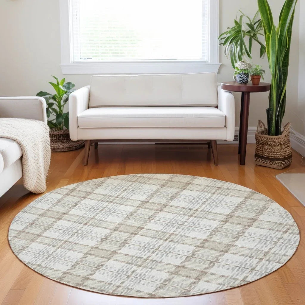 Zinara Ivory Washable Indoor - Outdoor Rug - LOOMLAN - LOOMLAN Rugs - Outdoor Rugs
