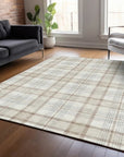 Zinara Ivory Washable Indoor - Outdoor Rug - LOOMLAN - LOOMLAN Rugs - Outdoor Rugs