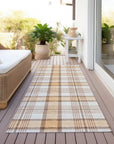 LOOMLAN Rugs Zinara Orange Washable Indoor-Outdoor Rug