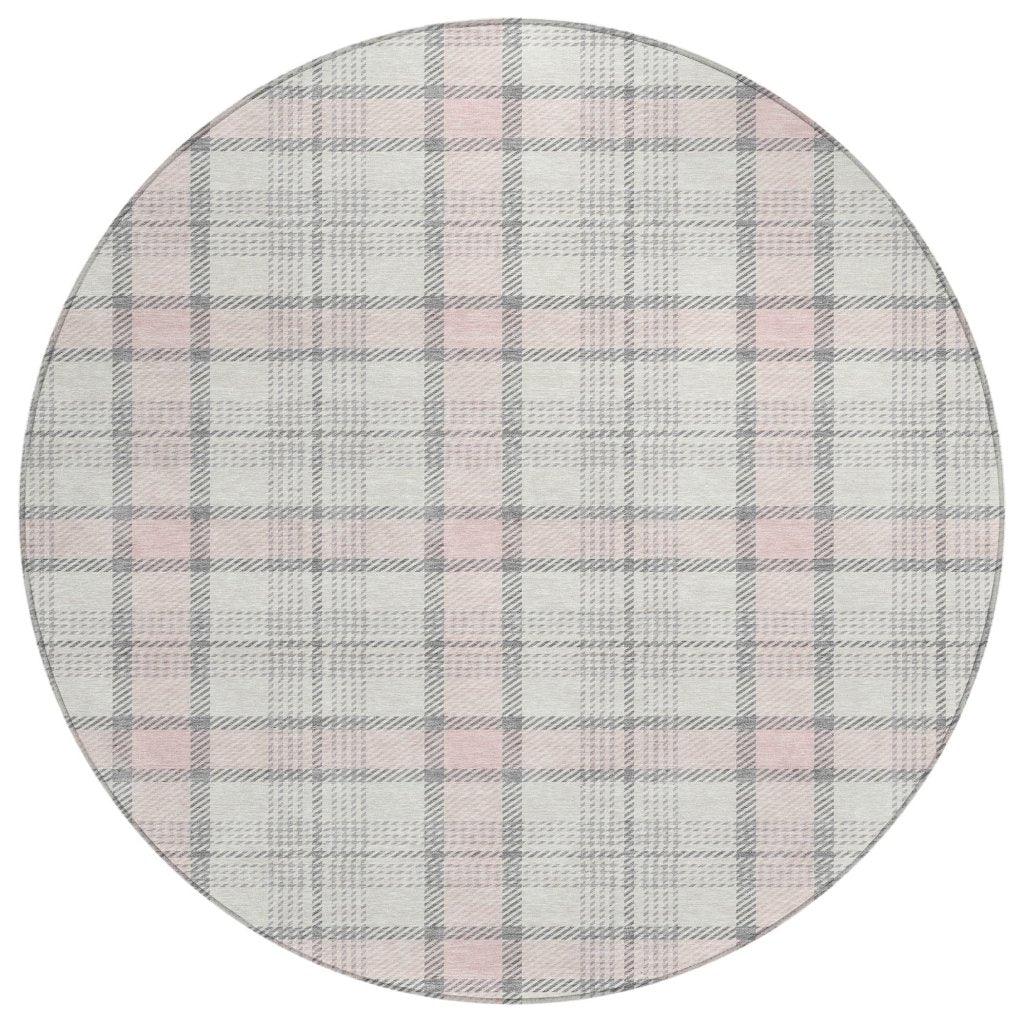 LOOMLAN Rugs Zinara Pink Washable Indoor-Outdoor Rug