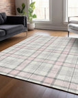 LOOMLAN Rugs Zinara Pink Washable Indoor-Outdoor Rug