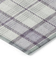 LOOMLAN Rugs Zinara Purple Washable Indoor-Outdoor Rug
