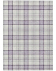 LOOMLAN Rugs Zinara Purple Washable Indoor-Outdoor Rug