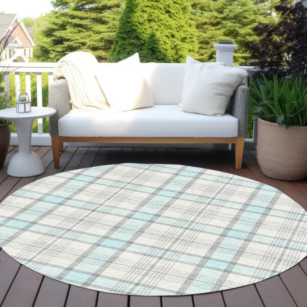 LOOMLAN Rugs Zinara Sky Washable Indoor-Outdoor Rug