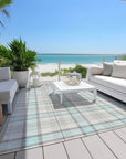 LOOMLAN Rugs Zinara Sky Washable Indoor-Outdoor Rug