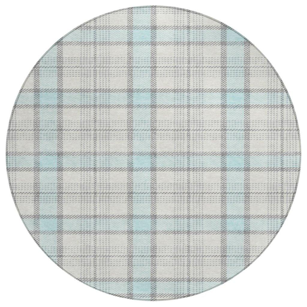 LOOMLAN Rugs Zinara Sky Washable Indoor-Outdoor Rug