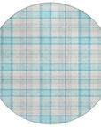 LOOMLAN Rugs Zinara Teal Washable Indoor-Outdoor Rug