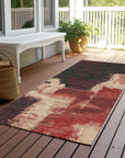 LOOMLAN Rugs Zireya Red Washable Indoor-Outdoor Rug