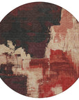 LOOMLAN Rugs Zireya Red Washable Indoor-Outdoor Rug