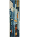LOOMLAN Rugs Ziva Blue Washable Indoor-Outdoor Rug