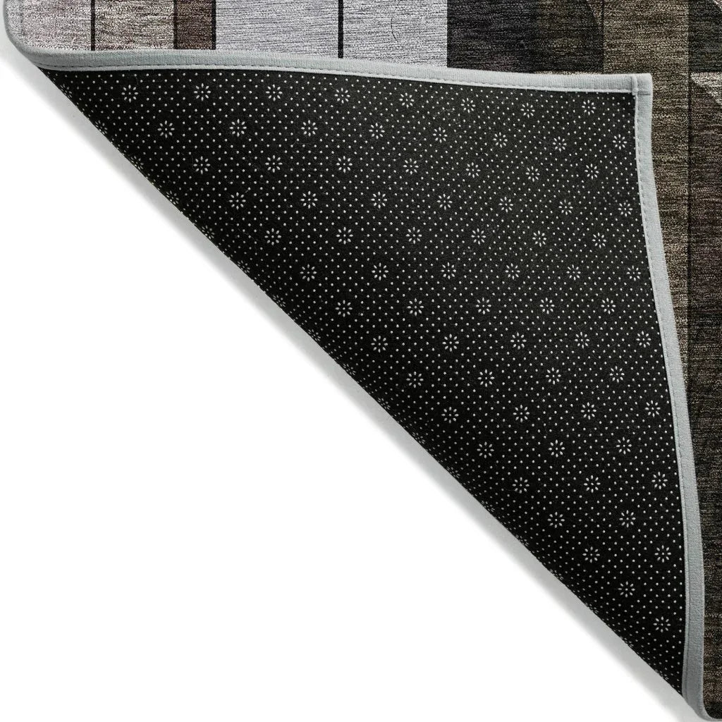 LOOMLAN Rugs Ziva Brown Washable Indoor-Outdoor Rug