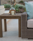 Coastal Durable Teak Wood Outdoor End Table