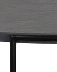 Zuma Coffee Table Concrete & Glass Gold Caps - LOOMLAN - SUNPAN - Outdoor Coffee Tables