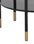 Zuma Side Table Concrete Top Glass Shelf - LOOMLAN - SUNPAN - Outdoor Side Tables