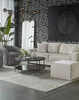 Zuma Side Table Concrete Top Glass Shelf - LOOMLAN - SUNPAN - Outdoor Side Tables