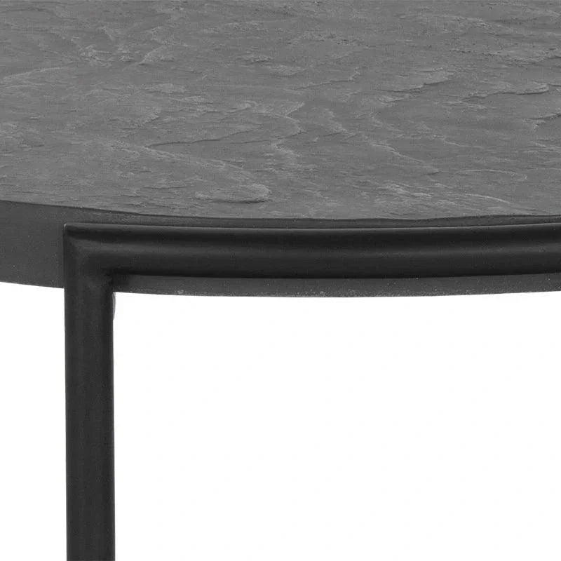 Zuma Side Table Concrete Top Glass Shelf - LOOMLAN - SUNPAN - Outdoor Side Tables