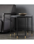 Zuma Side Table Concrete Top Glass Shelf - LOOMLAN - SUNPAN - Outdoor Side Tables