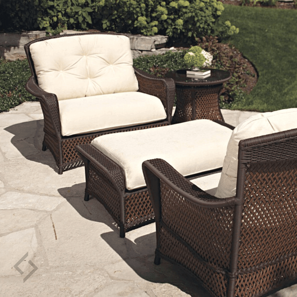 LOOMLAN Outdoor - Grand Traverse Outdoor Chair & A Half With Ottoman 4Pc Lounge Set - Outdoor Lounge Sets