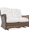 LOOMLAN Outdoor - Grand Traverse Patio Glider Loveseat With Sunbrella Cushions - Outdoor Sofas & Loveseats