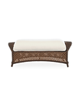 LOOMLAN Outdoor - Grand Traverse Patio Large Ottoman With Sunbrella Cushions Lloyd Flanders - Outdoor Ottomans