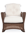 LOOMLAN Outdoor - Grand Traverse Patio Loveseat Glider Rocking Chair With Tables - Outdoor Sofas & Loveseats