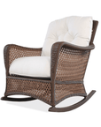 LOOMLAN Outdoor - Grand Traverse Patio Loveseat Glider Rocking Chair With Tables - Outdoor Sofas & Loveseats