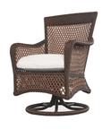 LOOMLAN Outdoor - Grand Traverse Patio Swivel Dining Armchair With Sunbrella Cushions - Outdoor Dining Chairs