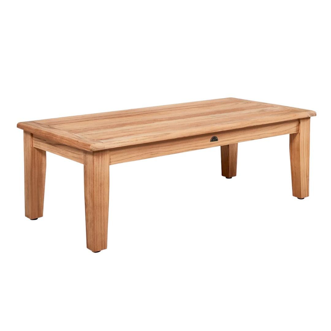 LOOMLAN Outdoor - Grande Rectangular Teak Outdoor Coffee Table - Outdoor Coffee Tables