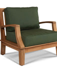 LOOMLAN Outdoor - Grande Teak Club Chair with Sunbrella Cushion - Outdoor Lounge Chairs