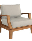 LOOMLAN Outdoor - Grande Teak Club Chair with Sunbrella Cushion - Outdoor Lounge Chairs