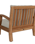 LOOMLAN Outdoor - Grande Teak Club Chair with Sunbrella Cushion - Outdoor Lounge Chairs