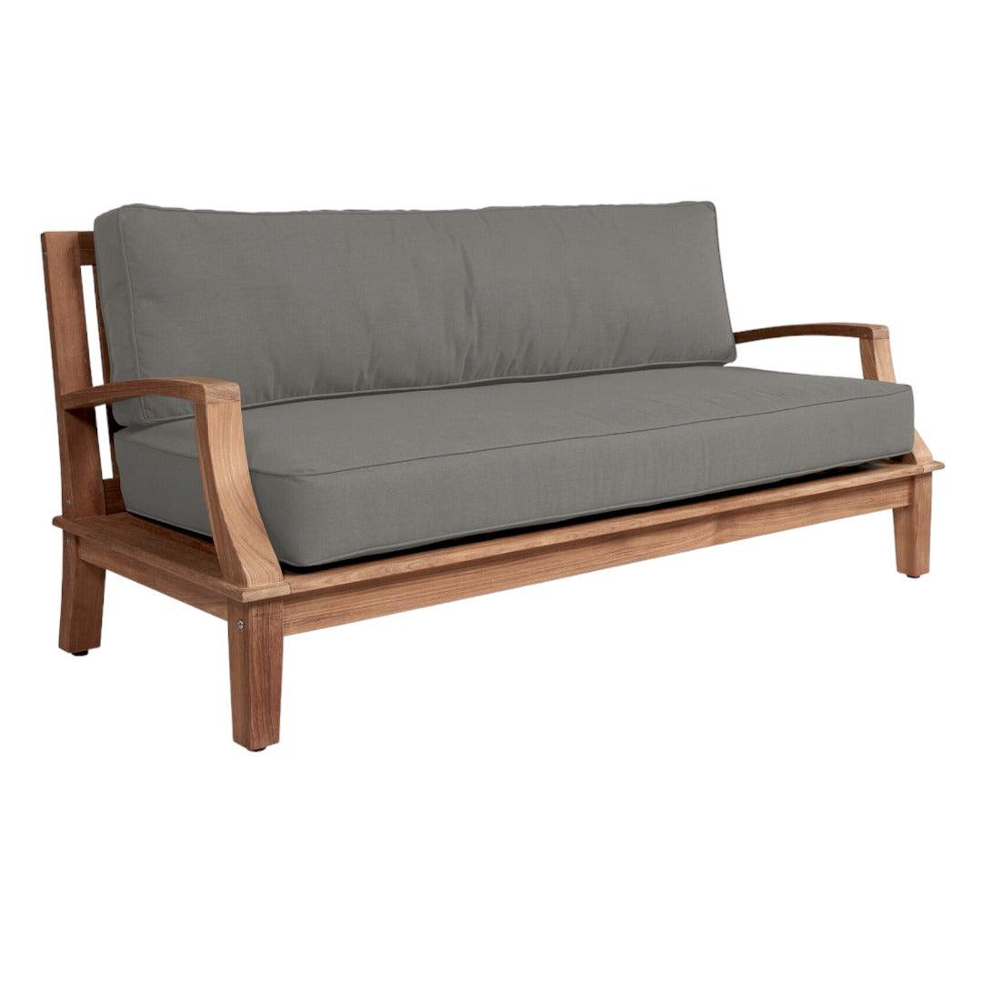 LOOMLAN Outdoor - Grande Teak Deep Seating Outdoor Sofa with Sunbrella Cushion - Outdoor Sofas & Loveseats